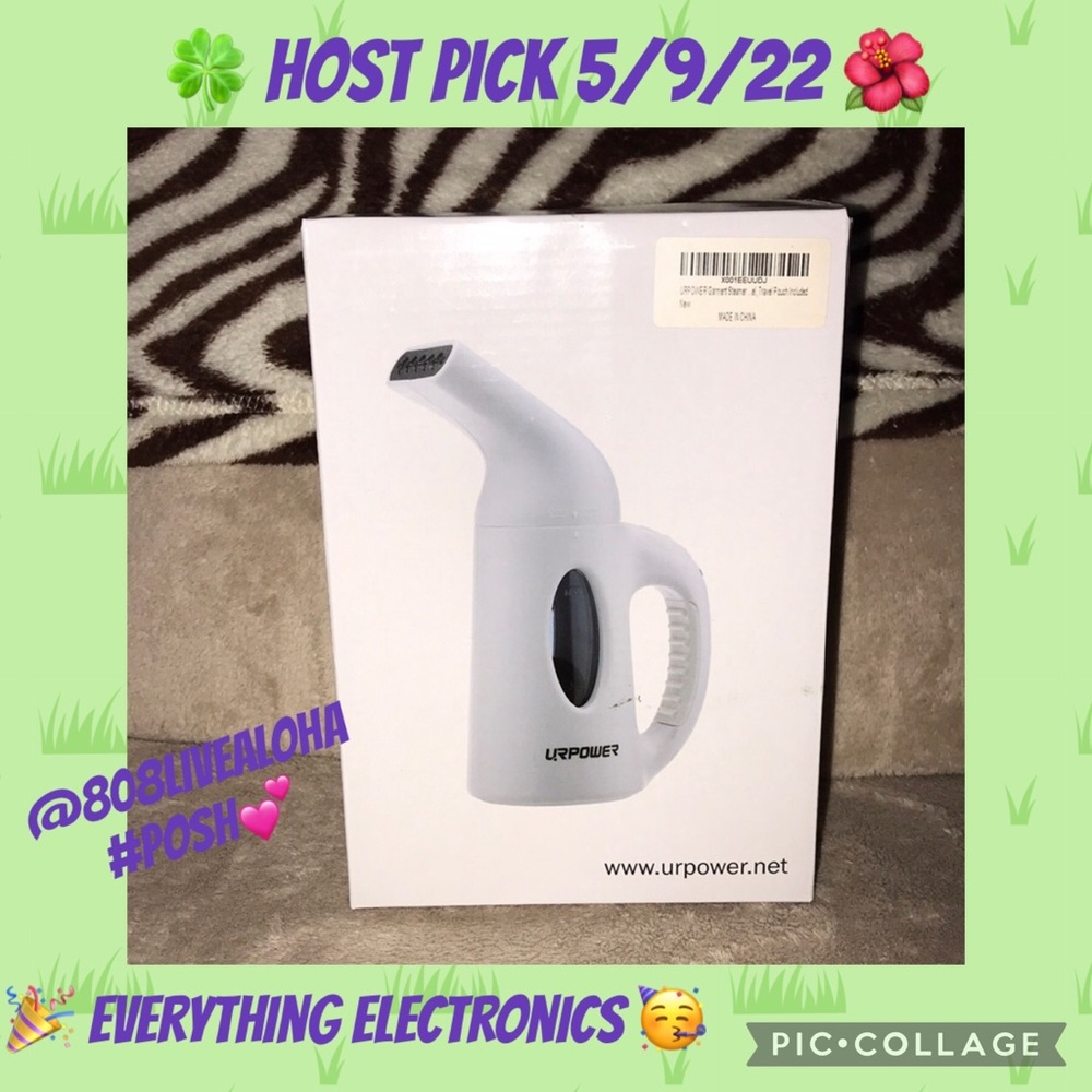 URPOWER travel garment steamer New in box white